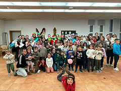 Talleres navideos y animacin en la Barriada El Puente